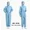 Blue With Pockets, variant on ZHaobin Coveralls Breathable Safety Clothing Work Dustproof Anti-static Spray Paint Clothes Sanitary Protection Jumpsuit Hazmat Zip Suit (Blue with Pockets,L)