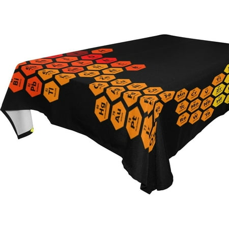 

POPCreation Periodic Table Electronegativity Expanded Tablecloth 60x120 inches