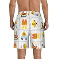 thumbnail image 3 of Kll Construction Signs Men'S Casual Summer Beach Shorts Hawaiian Shorts With Pockets-X-Large, 3 of 9