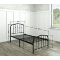 thumbnail image 5 of AMBEE21 Golden Gate Beds Washington Twin Size Black Iron Bed Frame with Headboard Footboard Wrought Iron Heavy Duty Metal Platform Foundation Farmhouse Victorian Style 600 lbs Capacity CastleBeds, 5 of 5