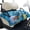 Sea Turtle Floral Pattern, variant on Pzuqiu Carts Cushion Towel Blanket Protector Golf Cart Seat Covers, Easy Carry 4 Pockets Quilted Golf Cart Seat Covers Fit for Club Car EZGO