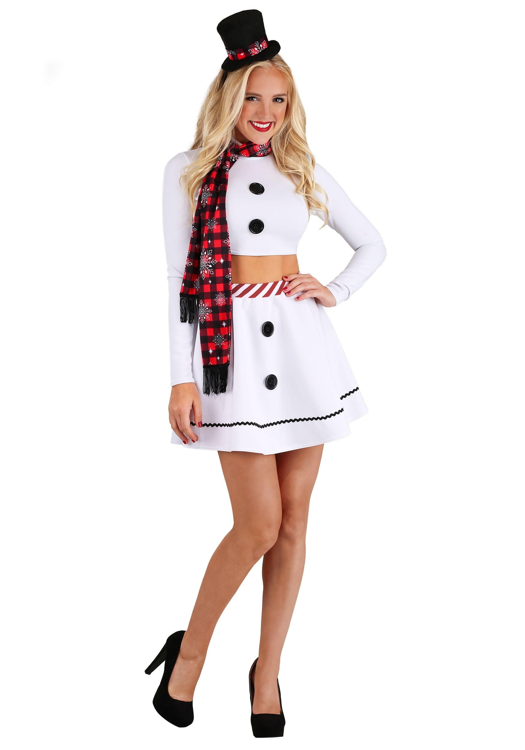 Womens Sexy Christmas Snowman Costume