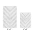 thumbnail image 4 of Better Trends 2 Piece Bathroom Rug Set 100% Cotton Extra Soft Tufted Bath Rug Water Absorbent Non-Slip Bath Mat Machine Washable (White) Hugo Collection, 4 of 6