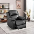 Aukfa 38" Manual Recliner Chair, Overstuffed Single Sofa for Living