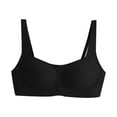 thumbnail image 1 of ManxiVoo Square Neck Strapless Bra For Full Bust Seamless Thin Cup Light Support Convertible Layering Top M Size Black, 1 of 8