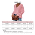 thumbnail image 1 of Blusa De Manga Larga, Camisa Con Cuello En V, Manga Con Volantes, Elegante Color Puro Para Fiestas De Citas ANGGREK Rosa Claro M, 1 of 5