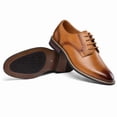 thumbnail image 5 of Rexoro Men's Oxford Dress Shoes Lace Up Classic Business Formal Oxford Shoes Wide Width Business Meetings, Office, Church, Formal Events, 5 of 6