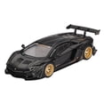 thumbnail image 2 of Lamborghini Aventador "LB-Works" Matt Black with Carbon Hood Limited Edition 1/64 Diecast Model Car by Mini GT, 2 of 6