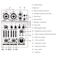 thumbnail image 3 of Mistaha Mini USB Sound Card Mixer with 3 Channels, EQ, Phantom Power, Balanced Output - Portable Audio Mixing Console Q303, 3 of 6