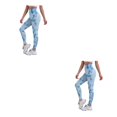 thumbnail image 4 of Qarigey Mujeres Butt Leggings Gimnasio Tie Dye Pantalones largos Hip Lift Cintura alta Deportes Pantalones de chándal Medias Entrenamiento Type4 NO4, 4 of 6