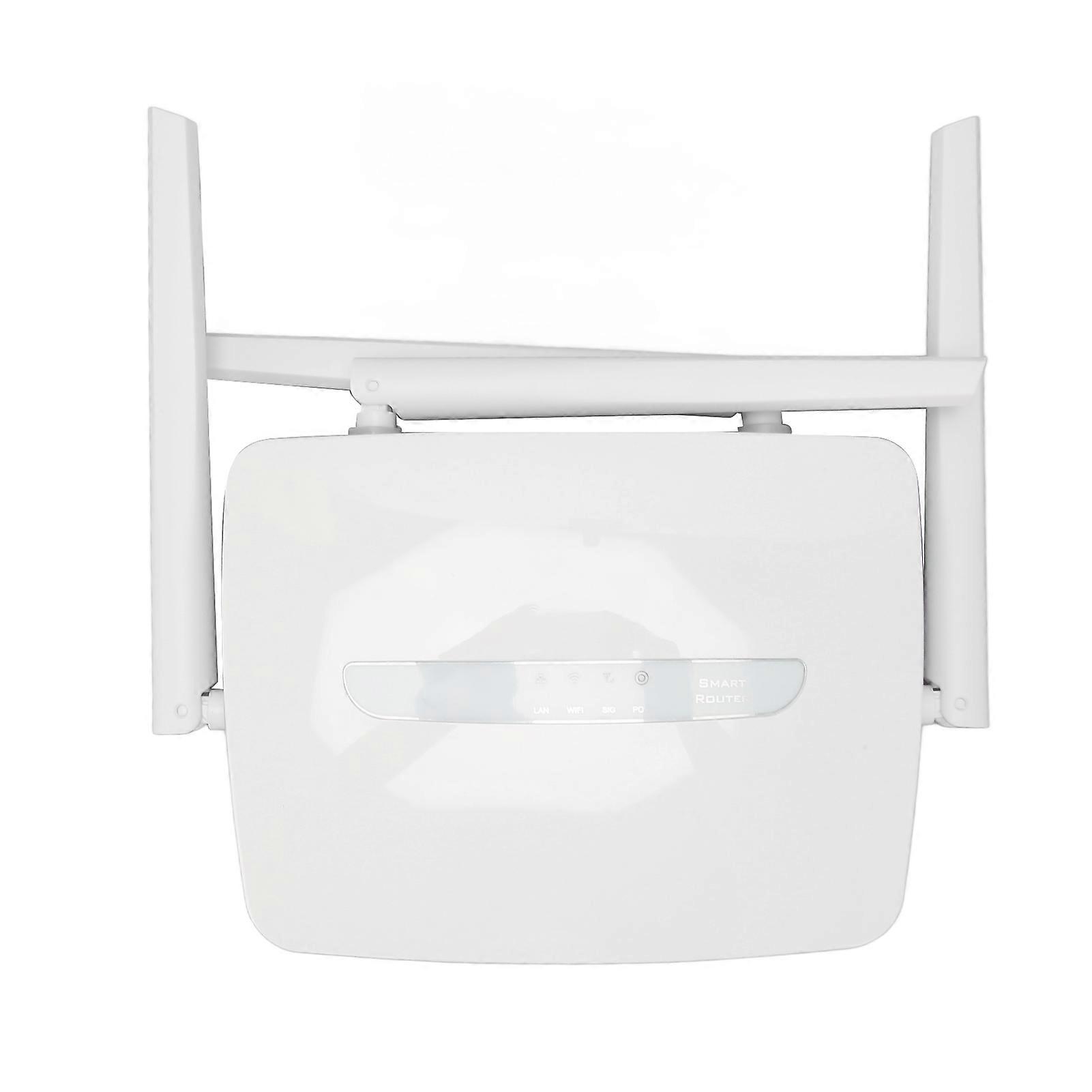 4G LTE CPE WiFi Router with SIM Card Slot External Antenna 150Mbps Support 32 Users WAN LAN Port Wifi Hotspot 100?240V UK Plug