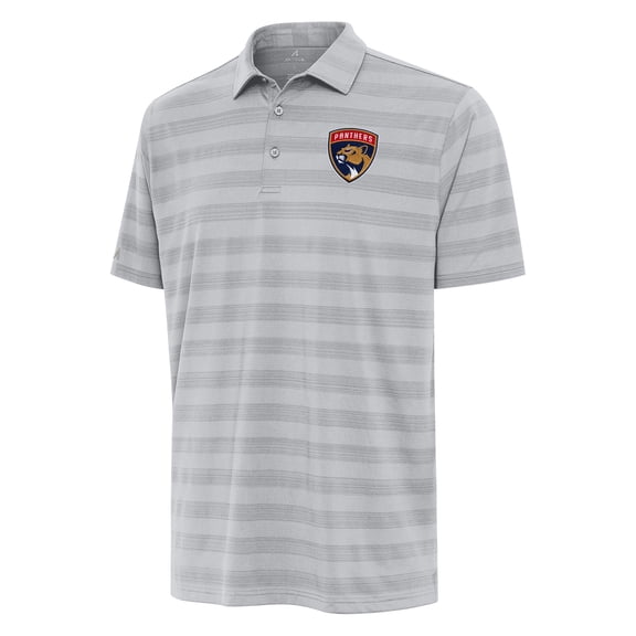 Men's Antigua Gray Florida Panthers Tunnel Polo