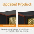 thumbnail image 3 of VANACC 63" TV Stand with Metal Mesh Doors & Adjustable Shelf, Black, 3 of 7