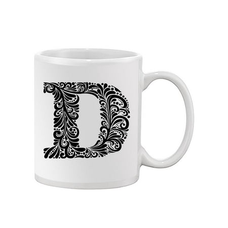 Cool Black And White Letter D Mug Unisex s -Image by Shutterstock