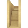 thumbnail image 4 of 9"W x 27"D x 18"H Classic Bryant Rough Cedar Woodgrain TimberThane Corbel, Primed Tan, 4 of 6
