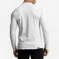 thumbnail image 6 of hoksml Men's Athletic Shirts Long Sleeve Shirts Lightweight Breathable Active Tees Shirts Top Solid Color Round Neck High Neck Sport Tight T Shirts, 6 of 9