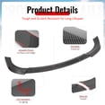thumbnail image 4 of Ikon Motorsports Front Bumper Lip Fits 2017-2021 Jeep Grand Cherokee SRT Trackhawk Models IKON Style Carbon Fiber Print PP Chin Spoiler Splitter 3PCS, 4 of 9