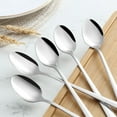 thumbnail image 5 of Mirdinner Long Handle Iced Tea Spoons, Set of 12, Stainless Steel 7.8 inches (19.7 cm) Long Drink Spoon Set, Coffee Spoon, Ice Cream Spoon, Cocktail Stirring Spoon, Mirror Polished, Dishwasher Safe, 5 of 6