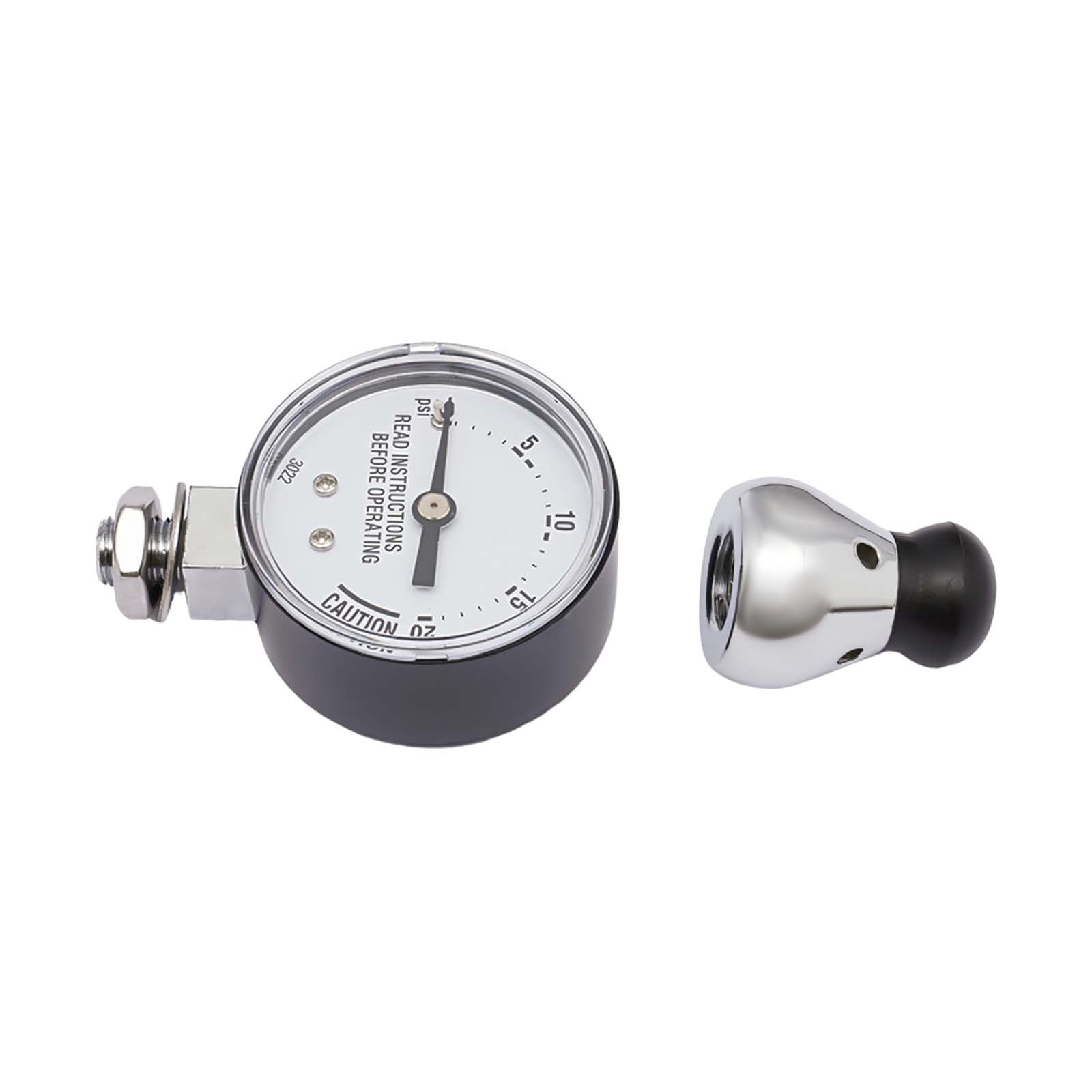 Dwellnix Pressure Cooker Aluminum Alloy, Fast Heating, 90Kpa High Pressure with Safety Valve and Pressure Dial Gauge