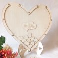 thumbnail image 2 of Guest Book Eco-friendly Easy to Stand Wood Wedding Guest Book for Wedding, 2 of 7