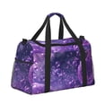 thumbnail image 2 of Disketp Purple Bubble Abstract Art Bolsa de Viaje Tipo Duffle, Bolso de Mano para Fin de Semana para Mujer, Bolsa de Gimnasio Ligera para Hombre, Esencial para Viajes, 2 of 7