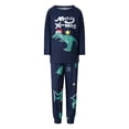thumbnail image 2 of Hirigin Store Christmas Family Pajamas Matching Set, Christmas Long Sleeve Cartoon Dinosaur Tops+Long Pants/Baby Romper, 2 of 9