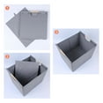 thumbnail image 3 of Unique Bargains Fabric Storage Bin with Wooden Handles Gray 15*12.8*12.8, 3 of 6