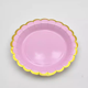 thumbnail image 1 of Nvzi Juego de 50 platos desechables elegantes de color rosa, platos de papel de 9 pulgadas para fiestas navideñas, platos de Navidad, artículos para reuniones familiares y suministros para catering., 1 of 5
