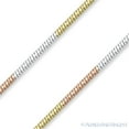 thumbnail image 2 of 1.1mm Diamond-Cut Snake Link Chain Necklace in .925 Sterling Silver w/ 14k Gold & Rhodium Plating, 2 of 2
