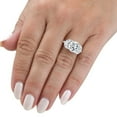thumbnail image 3 of Pompeii Certified 2.75-6.75Ct Round Marquise Diamond Engagement Ring 14k Gold Lab Grown, 3 of 6