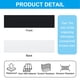 thumbnail image 3 of Uxcell 8"x2" Placas de Nombre en Blanco, Paquete de 6 Placas de Nombre Personalizadas Grabadas, Negro, Blanco, 3 of 6
