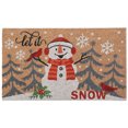 thumbnail image 1 of Coir Door Mat (Snowman - Let It Snow), 1 of 3