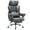 Gray, variant on COMHOMA Big and Tall Office Chair 400LBS Wide Ergonomic Gaming Chair with Deluxe Embossing Leather with Foot Rest 150°Reclining Adjustable Armrests Pocket Spring Back Support and Without Pillow