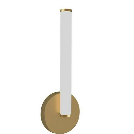 

8W Wall Sconce Aged Brass with White Acrylic Diffuser