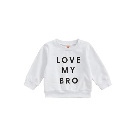 

Meihuida Kids Girls Boys Pullover Letter Print Long Sleeve Casual Tops Blouse Outfit