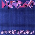 thumbnail image 1 of Ahgly Company Indoor Square Abstract Purple Modern Area Rugs, 7' Square, 1 of 4