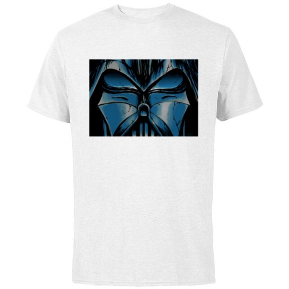 Star Wars Darth Vader Eyes Comic Book Artwork - Short Sleeve Cotton T-Shirt for Adults - Customized-White
