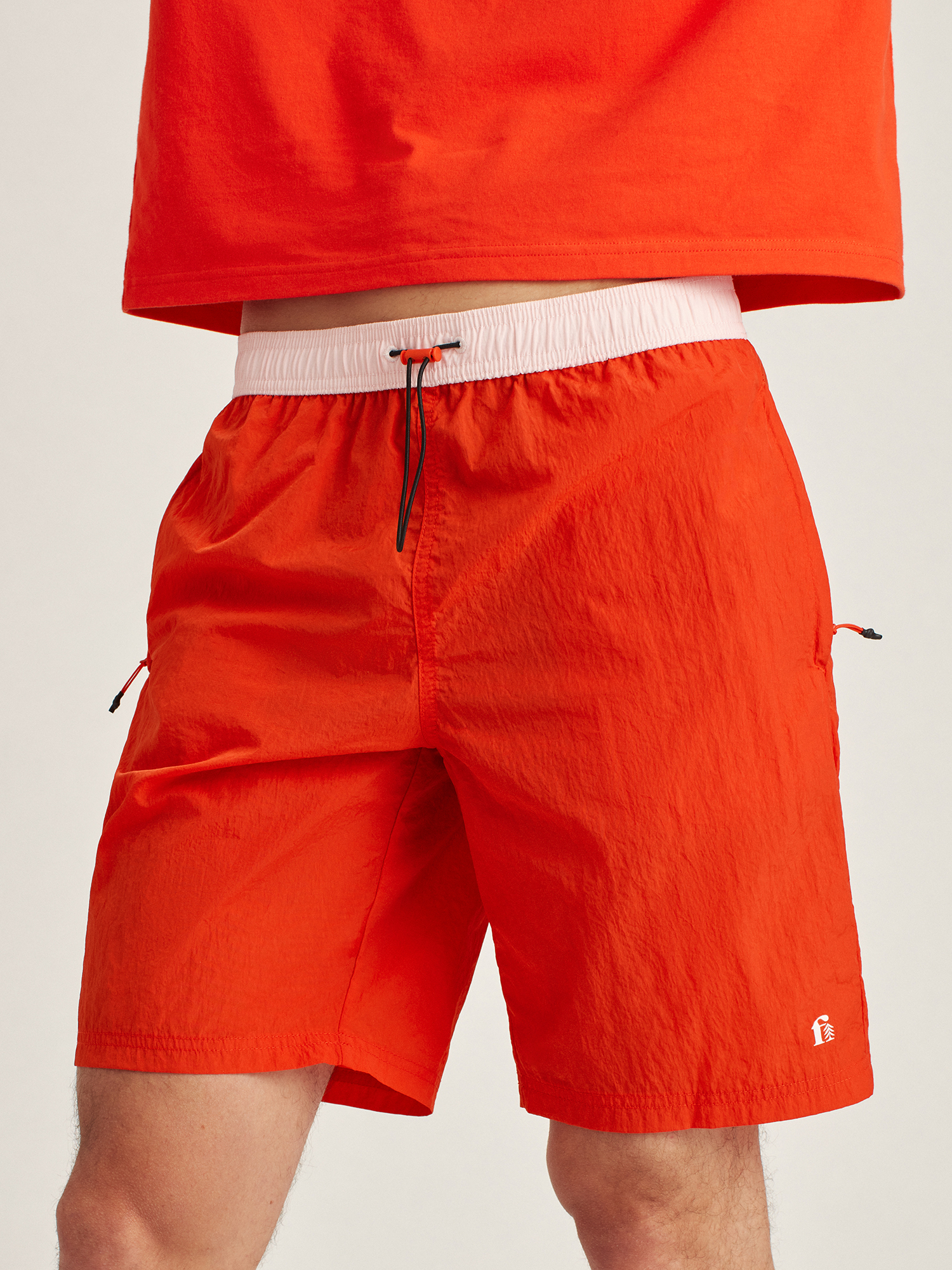 Crinkle Nylon Shorts 