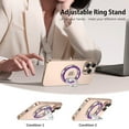 thumbnail image 4 of VENINGO Magnetic Phone Ring Holder for Mag-safe, Cute Glitter Magnet Finger Ring Grip Stand Holder, Fit for iPhone 16 15 14 13 12, Pro, Pro Max, Plus, Mag-safe Accessories, Purple, 4 of 9