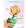 thumbnail image 3 of Ventilador USB Portátil, Ventilador de Carga, Mini Ventilador Portátil, Ventilador Portátil, Estilo para Regalos de Cumpleaños, Rosa, 3 of 5