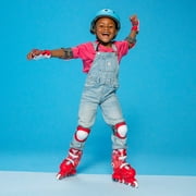 Yvolution Twista Skates, Adjustable 2-in-1, Kids Size 7J-11J, Red, One Pair, Unisex