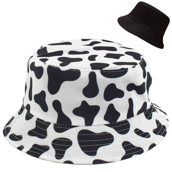Malaxlx Sombrero unisex para playa, sombrero de sol, sombrero de pesca estético para hombres, mujeres, adolescentes, reversible de doble cara