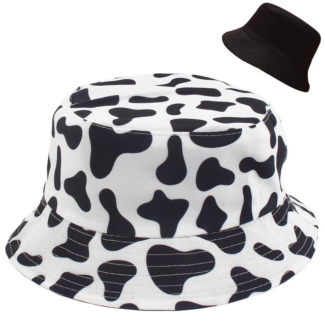 Malaxlx Sombrero unisex para playa, sombrero de sol, sombrero de pesca estético para hombres, mujeres, adolescentes, reversible de doble cara
