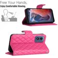 thumbnail image 4 of for Motorola Moto G Play 4G 2024 Wallet Case, Elegant Card Holder Cash Slot PU Leather Kickstand Shoulder Strap Shockproof Protective Flip Women Girls Case Cover for Moto G Play 4G 2024, Rose, 4 of 6