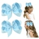 thumbnail image 1 of 2 piezas de cinta de grogrén hecha a mano, lazos para el cabello de color sólido, pinzas de cocodrilo, accesorios para el cabello para niñas pequeñas, adolescentes y niños pequeños, 1 of 5
