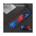 thumbnail image 2 of 37-Key Blue-Red Gradient Backlight PBT Keycaps Mechanical Keyboard DIY Caps for PC Computer - Blue Red, 2 of 5