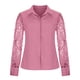 thumbnail image 5 of Blusa informal de verano para mujer, blusa de manga larga con botones huecos sólidos Fridja  czfsfas1388, 5 of 8