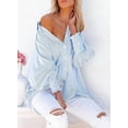 thumbnail image 6 of SOMER Button Down Shirts for Women Long Sleeve Womans Tops Smocked Cuffed Blouses for Women Dressy Collared Casual Shirts with Pocket, 6 of 6
