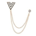 thumbnail image 1 of Broche para hombre, Pin para traje, cadenas colgantes, broche de boda de aleación, Pin para sombrero de esmoquin Oro Yuyangstore Broche de traje para hombre, 1 of 8