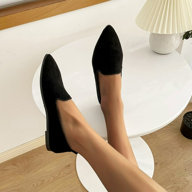 Pointed shop suede shoes